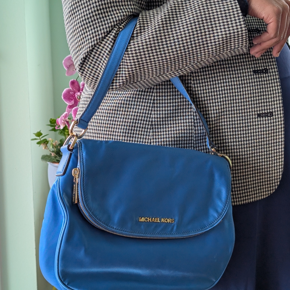 Michael Kors Blue Shoulder/Crossbody Bag